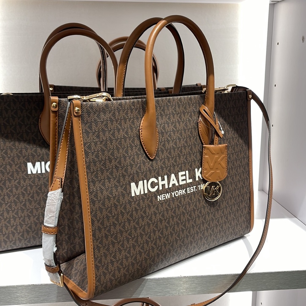Michael Kors "Mirella" MD EW Tote Brown Shoulder Bag - 35F2G7ZT2B 
Brown 
NWT - Picture 14 of 16